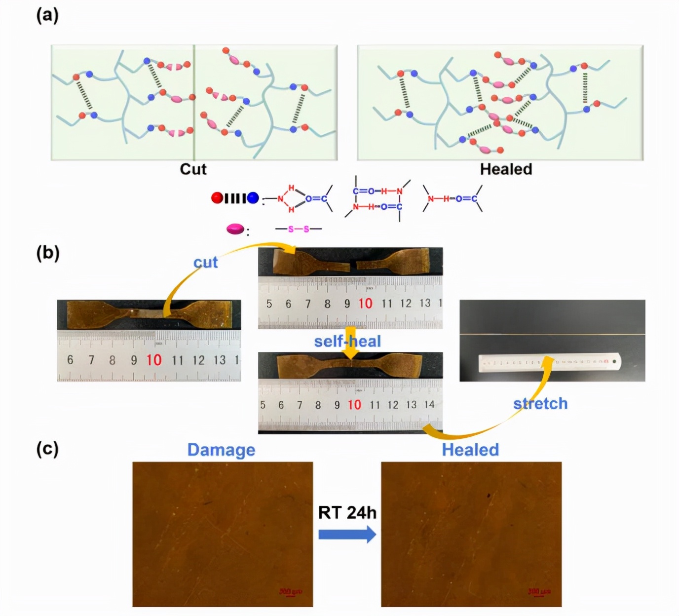A highly stretchable and room temperature self-healing supramolecular ...
