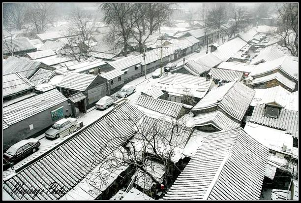 津门网吴强:《光影四九城》之三十八红墙白雪