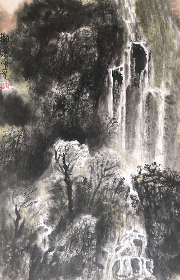 全国著名画家冯仲英——当代最具收藏价值山水画艺术家作品