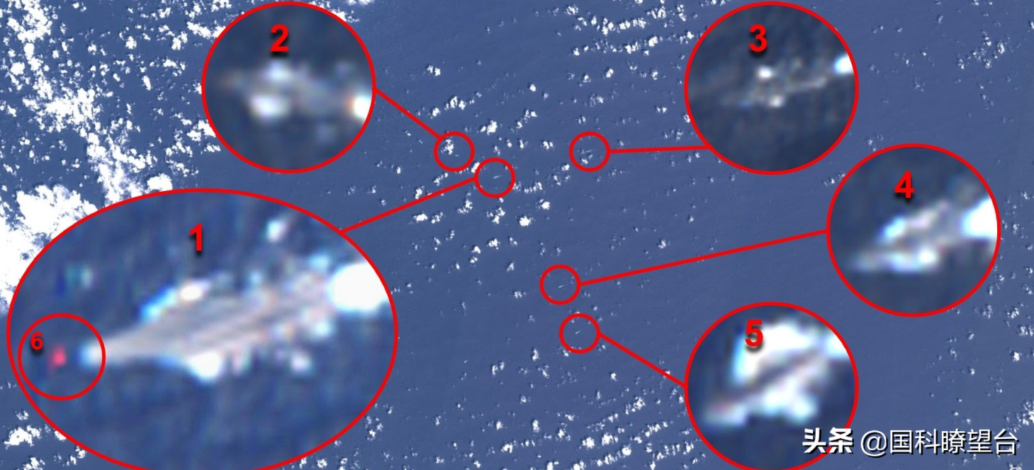 美舰插入辽宁舰内层防空圈被包夹：双方在舰炮射程之内同向航行-第5张图片-大千世界