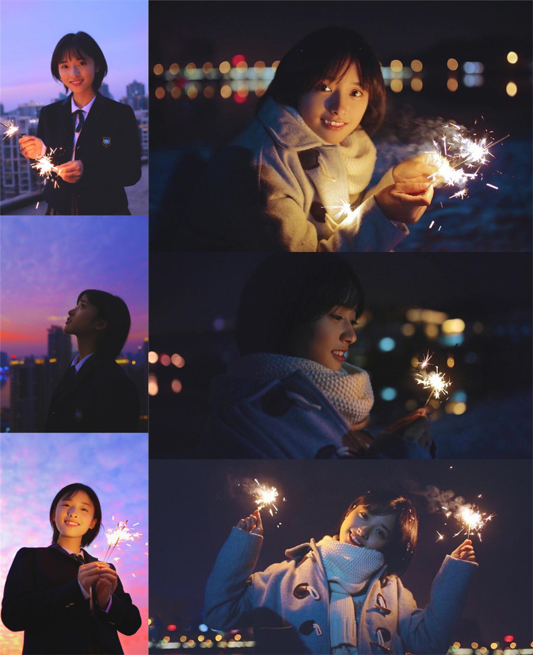 Star takes a picture to also bump into prop, firework good subject is big, which star is the most good-looking? 