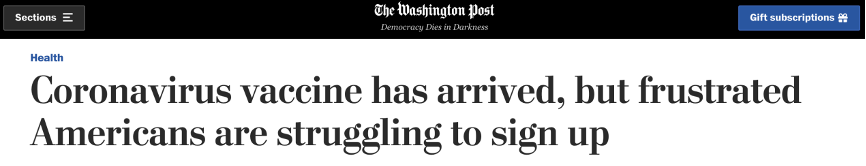 美國疫苗接種遠不及預期白宮琢磨出�減半注射劑量�怪招