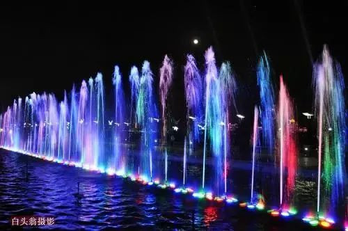 就在今晚！新版秋水广场喷泉闪亮登场！网友：这才是真正的艺术