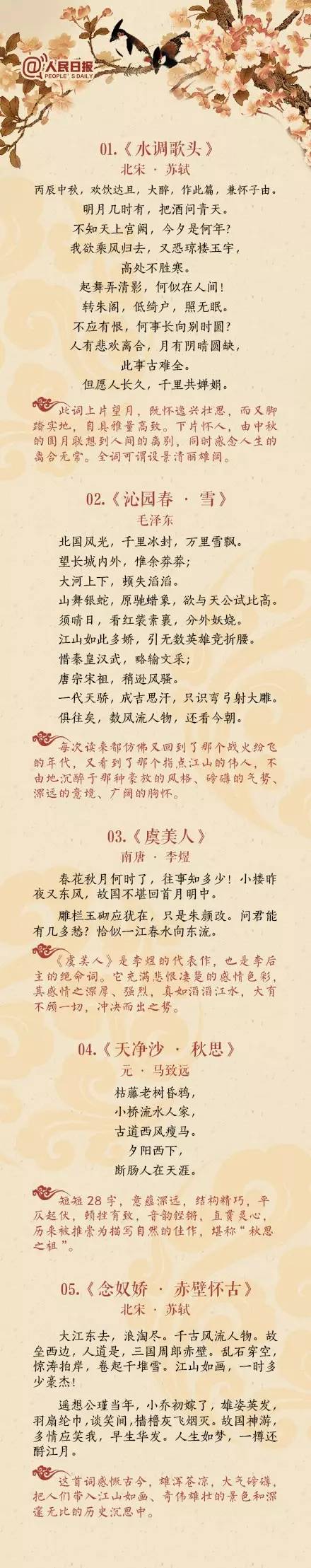 中国历史上高水平的40首诗词-第1张图片-非凡网