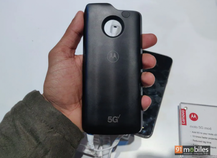 想到MWC 2019交流会展现Moto Z3 5G控制模块 高通芯片骁龙855驱动器