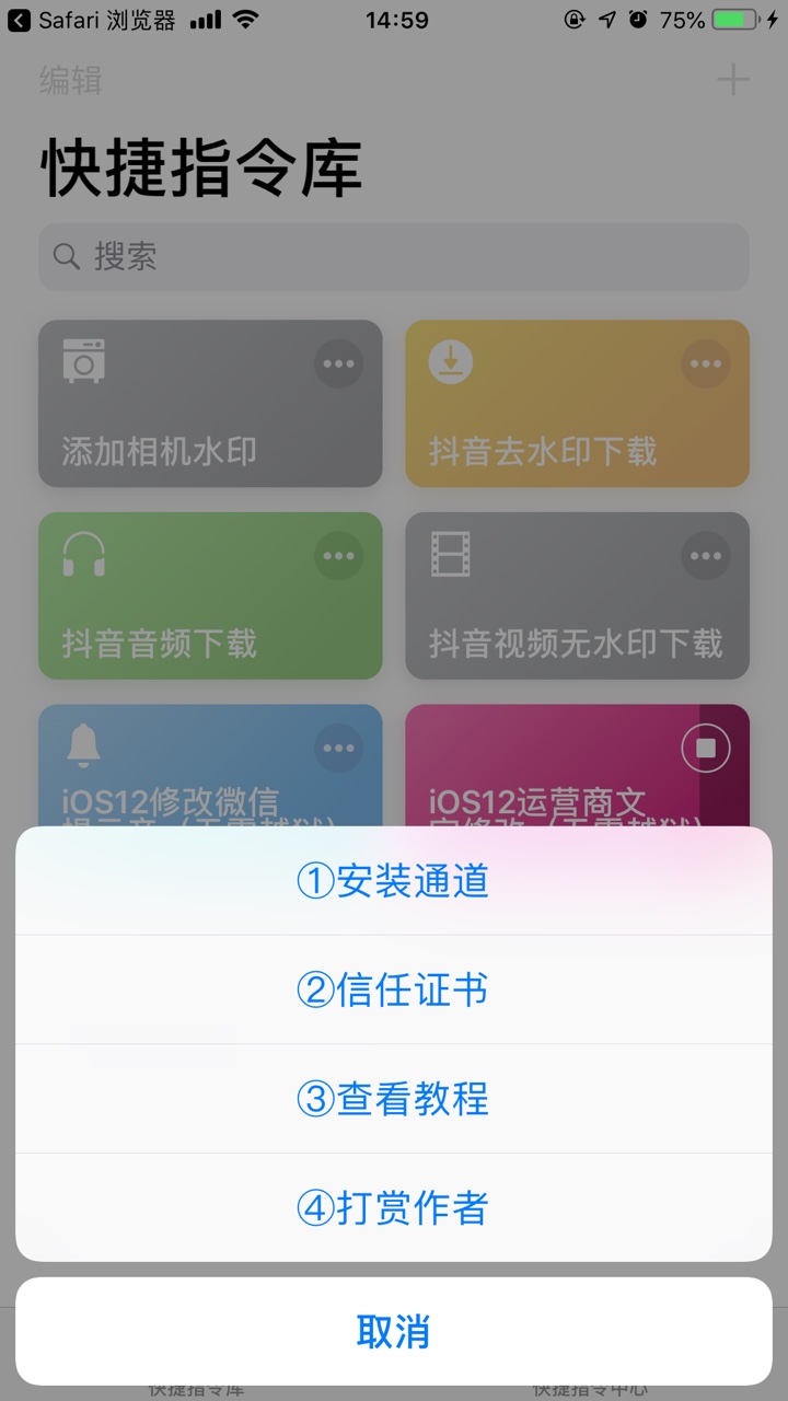 抖音短视频iPhoneios12营运商文本名字标志如何更换 CC12设定使用教程