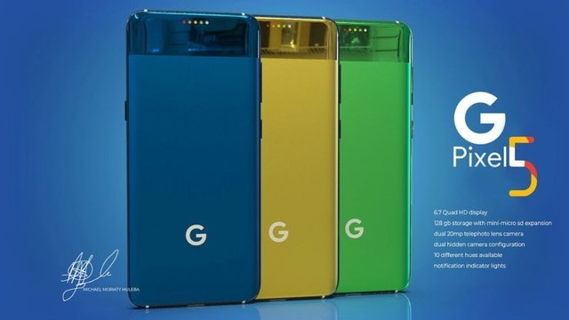 GooglePixel 5图泄漏：内藏式摄像镜头 4k高清屏超“胆大”