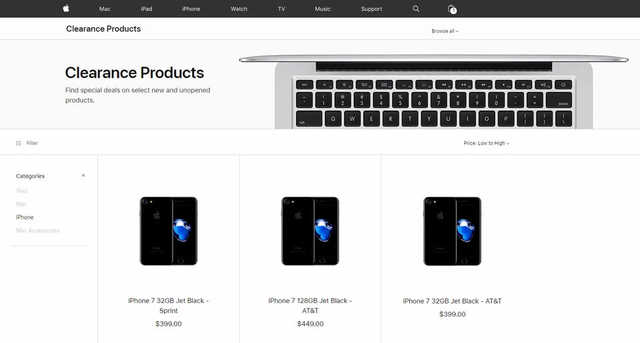 当初高不可攀的iPhone 7纳入清仓处理商品，仅卖3K不上