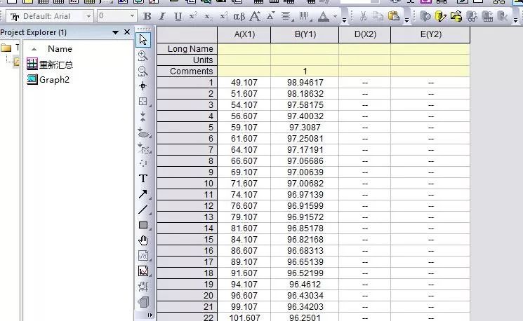 如何利用origin求微分并绘数据图