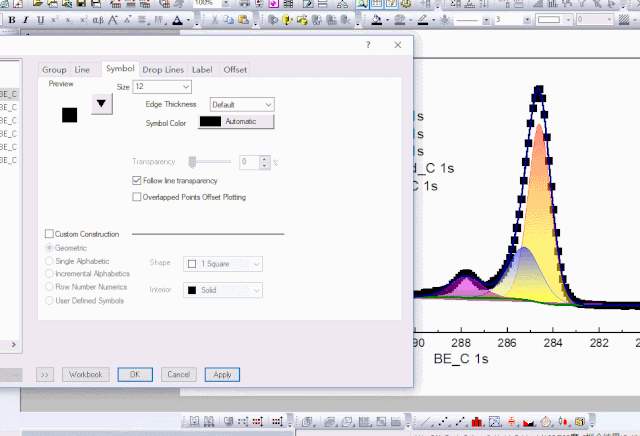 Origin如何美化XPS分峰后数据