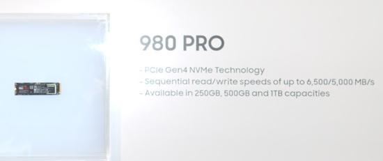 三星发布顶尖消費SSD: 980 PRO预估两月内公布