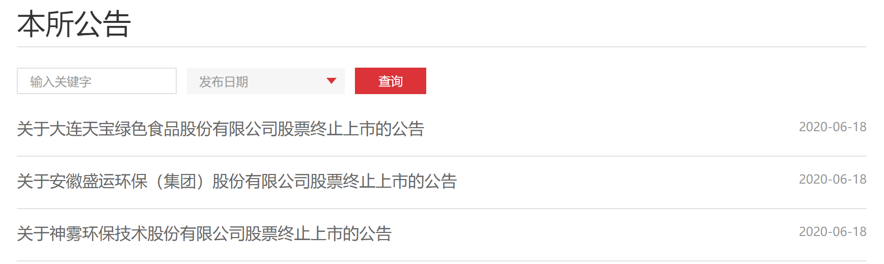 一天三家，神雾环保、盛运环保、*ST天宝触发退