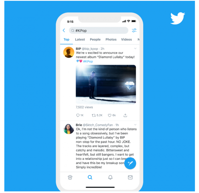 Twitter希望通过代表性推文来帮助解释某些热搜话题