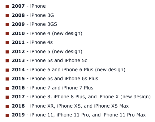 苹果新款iPhone取名或持续今年计划方案