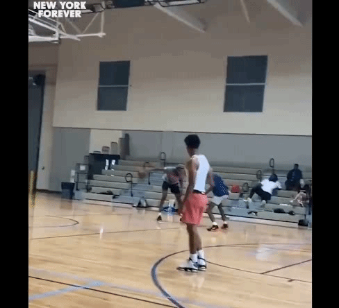 米切尔-罗宾逊晒训练视频：背后运球过人完成隔扣