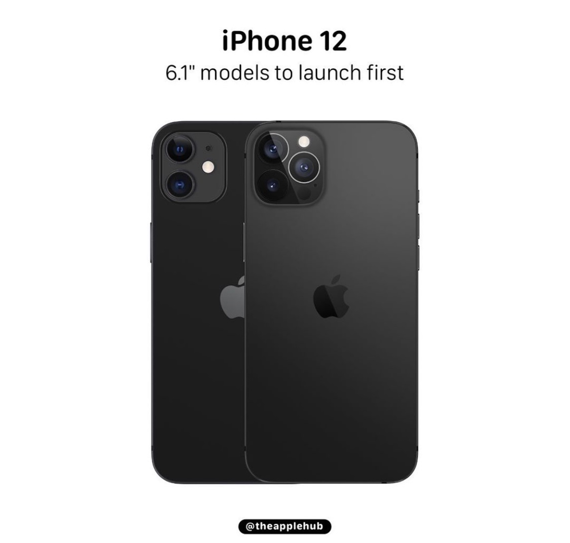 iPhone或先公布6.1英寸iPhone 12和iPhone 12 Pro