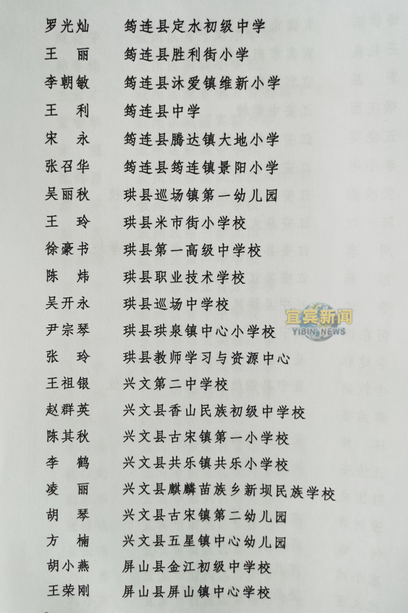 幸而有您！宜宾这些教师被市委市政府通报表扬了