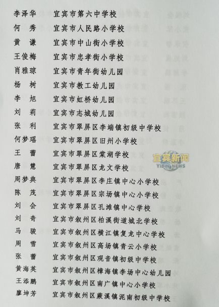 幸而有您！宜宾这些教师被市委市政府通报表扬了