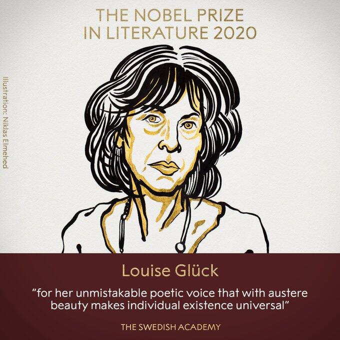 2020诺贝尔文学奖正式揭晓，美国女诗人路易丝·格吕克夺得