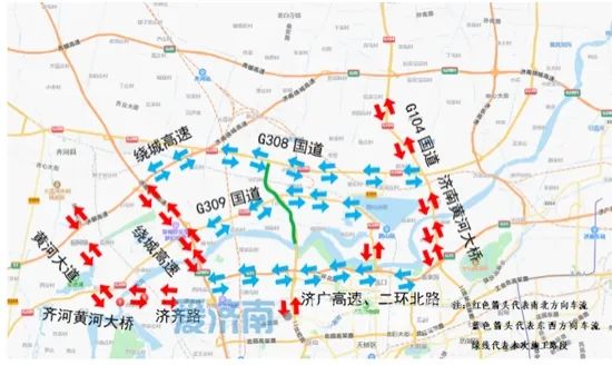 天桥区黄河北部迎宾大道建设再提速，25日起半封闭施工