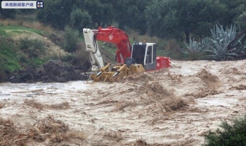 希腊最大海岛克里特岛遭暴雨洪水侵袭