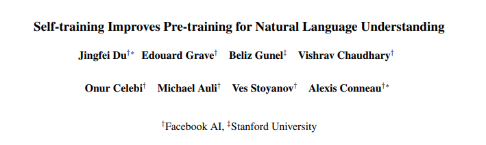 自訓練 + 預訓練 = 更好的自然語言理解模型