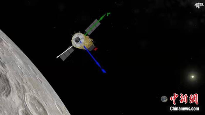 嫦娥五号再度“踩刹车”进入近圆形环月轨道飞行