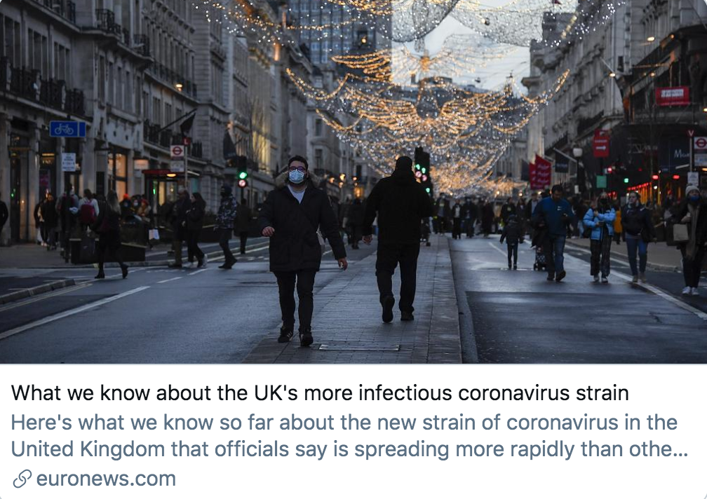 英国新冠病毒变异，伦敦封城上演“大逃离”