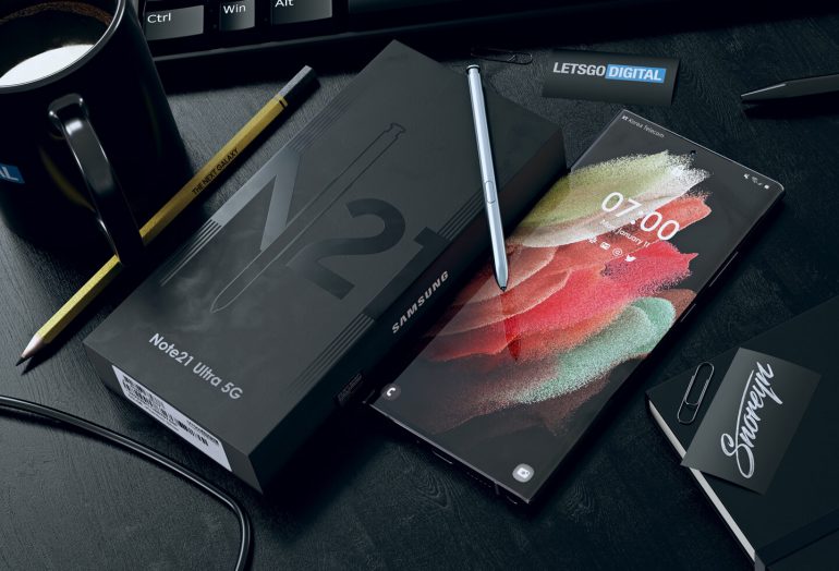 三星Galaxy Note 21 Ultra 5G渲染图亮相