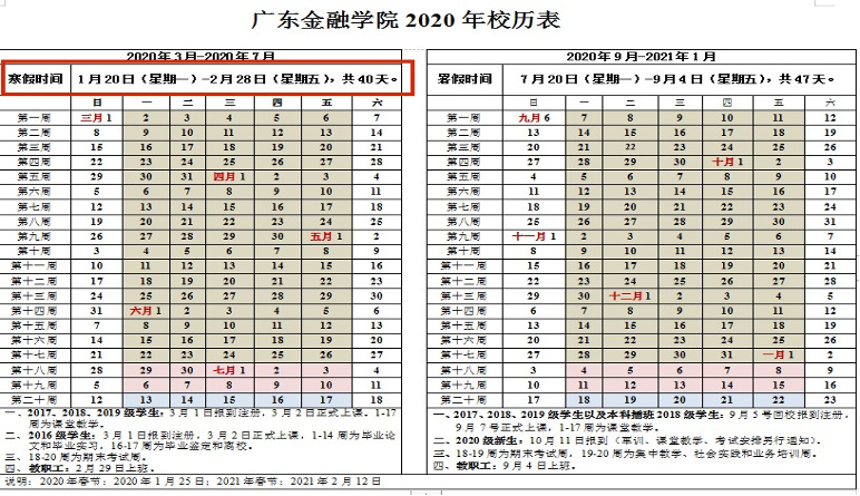 确定了！广东这些高校寒假安排出炉