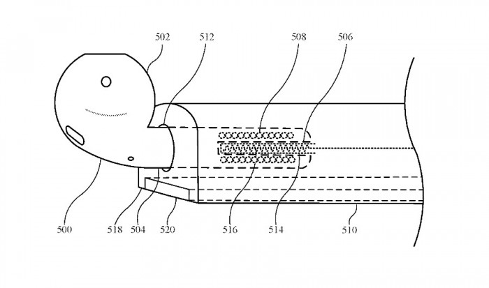 Patent indication apple is considering to be able to give the IPhone mobile phone that AirPods charges case