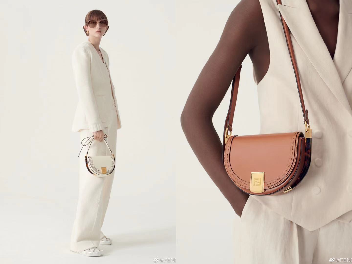 宋慧乔成fendi韩国首位代言人半月形手袋正当时