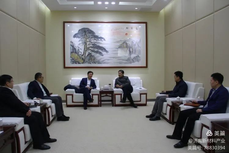 韩利师会见工商银行济南分行副行长王孔林一行