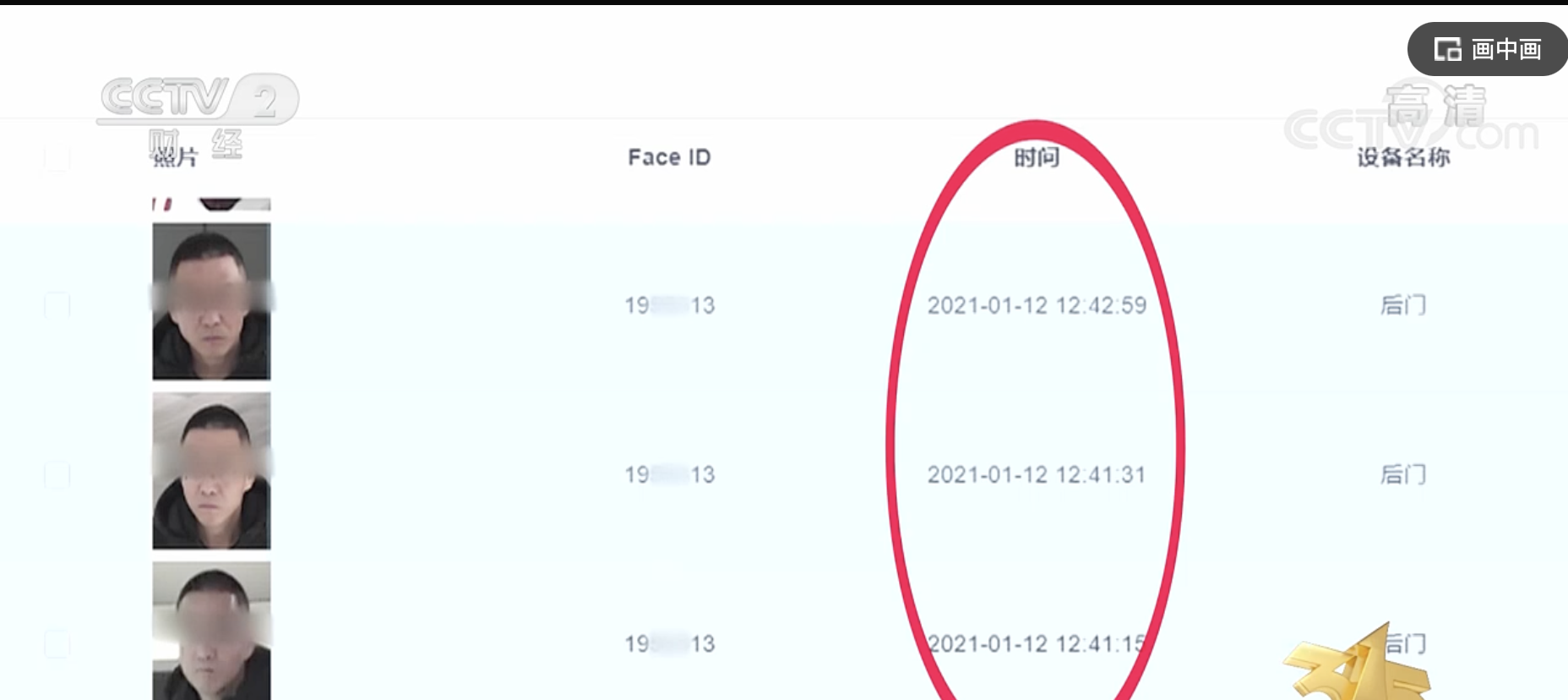 The company such as palm of 10 thousand inn abuses CCTV exposure person face data, the client includes division strap, happy tea, millet has taste | 3.15 special reports