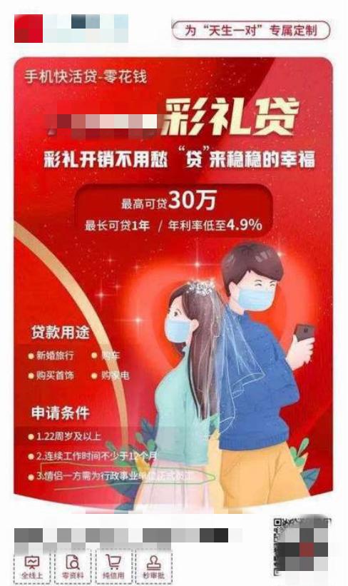 "Betrothal gifts is borrowed " horizontal sky is born, bank response: Do not have this product! What does the consumption that spend type borrow you to had seen? 