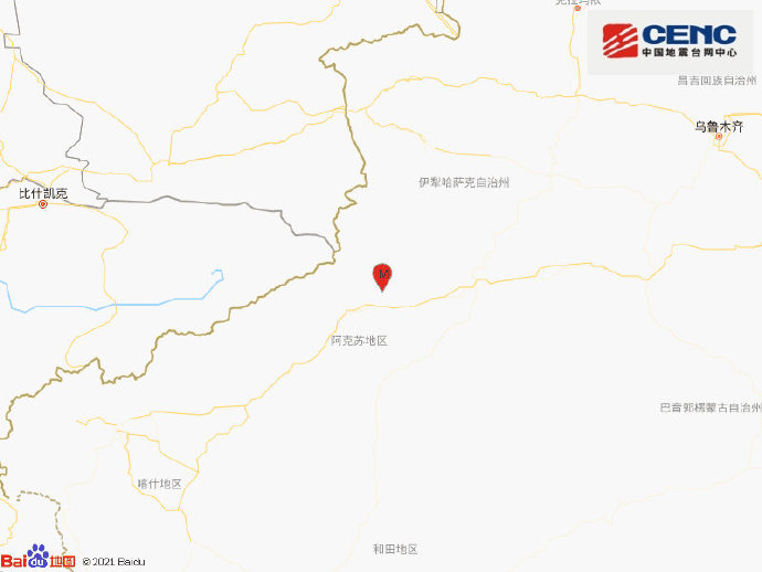 新疆阿克苏地区拜城县发生54级地震2021新疆地震最新消息今天