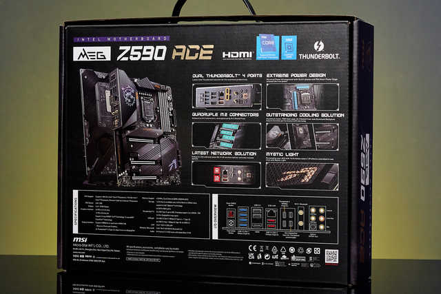 微星MEG z590 ace战神主板：i9性能强大的后盾