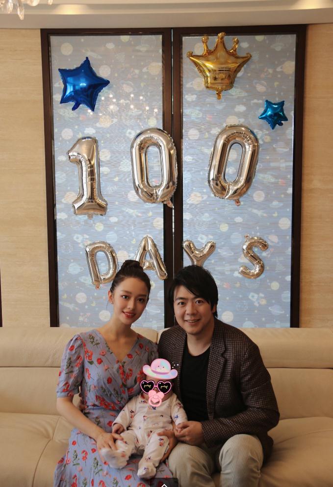 郎朗吉娜混血兒子首曝光，吉娜產後恢復似仙女，郎朗瘦成瓜子臉