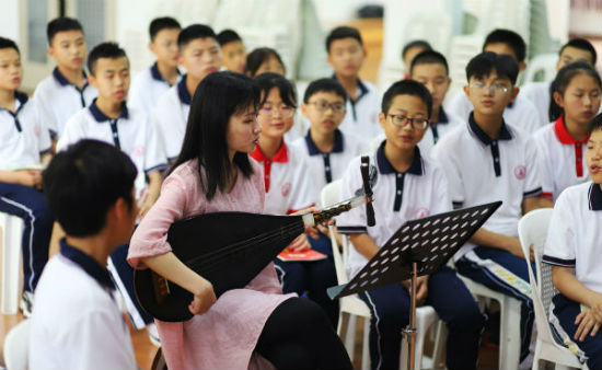 泉州培元中學(xué)怎么樣?國(guó)粹培幼苗 清音開(kāi)新元(圖2)