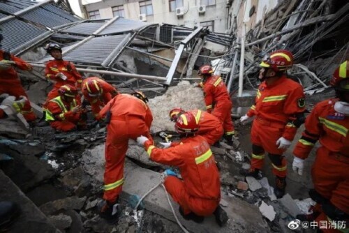 退房1小时后，酒店塌了……苏州坍塌酒店最新救援进展：已救出14人，仍有4人失联