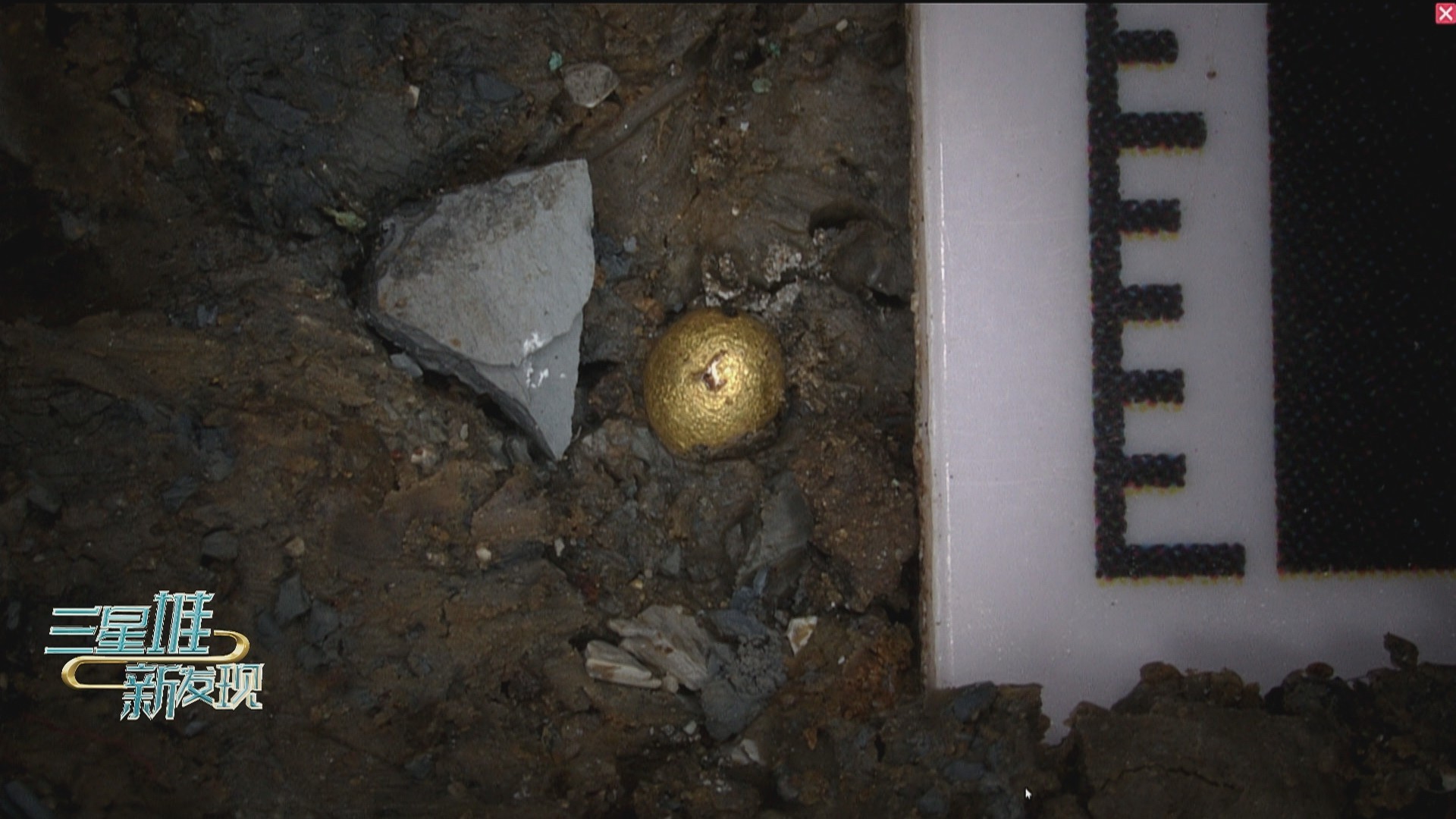 三星堆发现24k纯金小金珠
