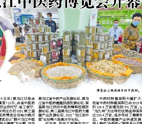 七大板块 六场论坛“云展览”第三届黑龙江中医药博览会开幕