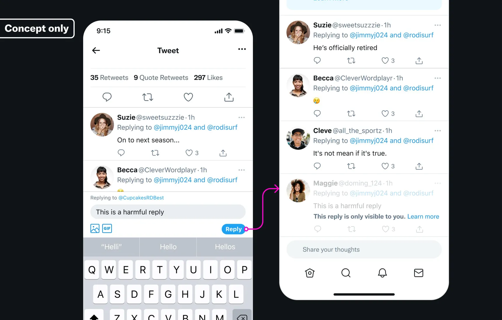 Twitter又一功能试验:探索对推文的“过滤”和“限制”