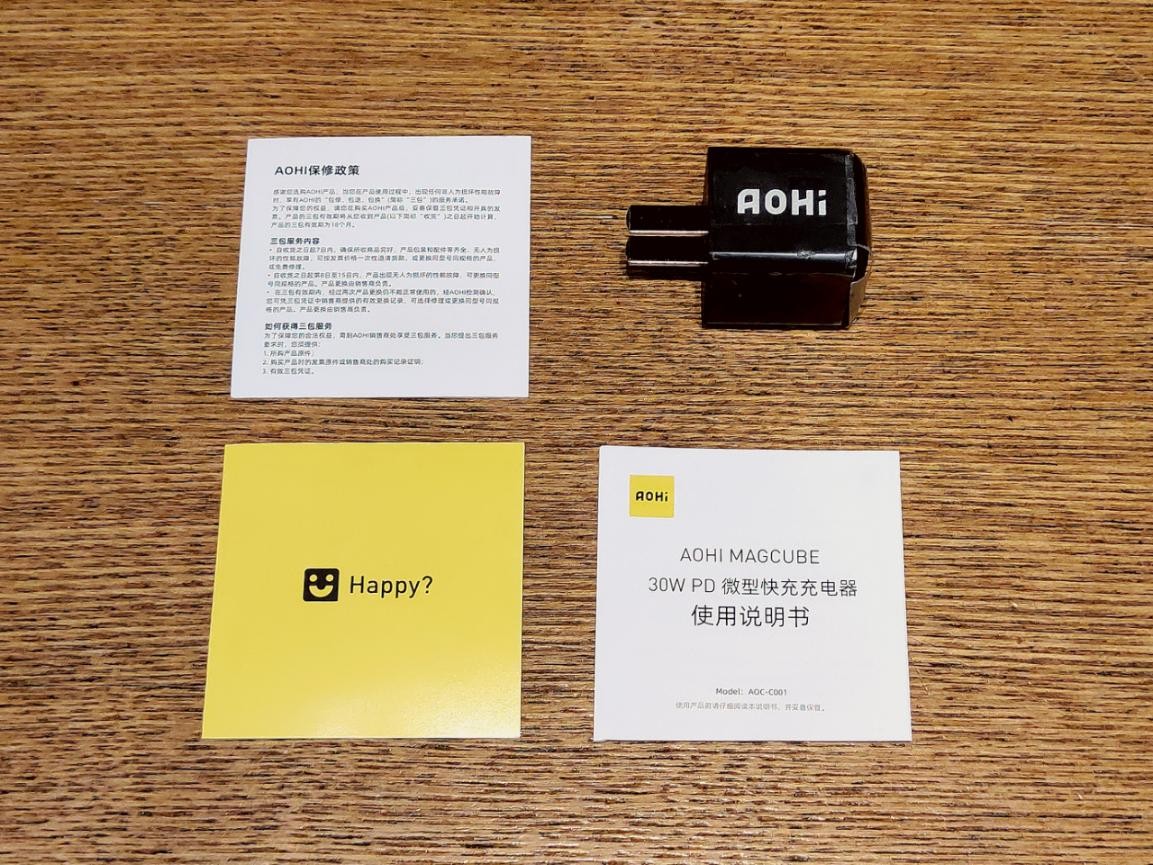 拇指般大小体积，AOHI Magcube 30W充电器上手体验
