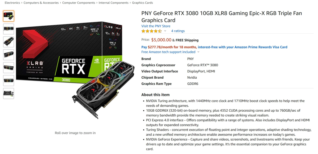 RTX 3080被炒到原價7倍，英偉達官方道歉：將打擊黃牛