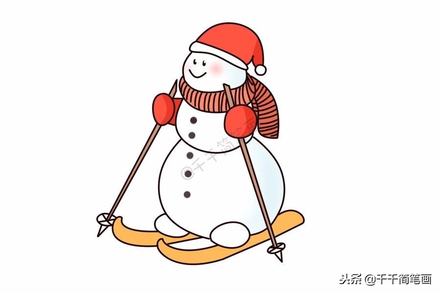 雪人简笔画视频图文教程