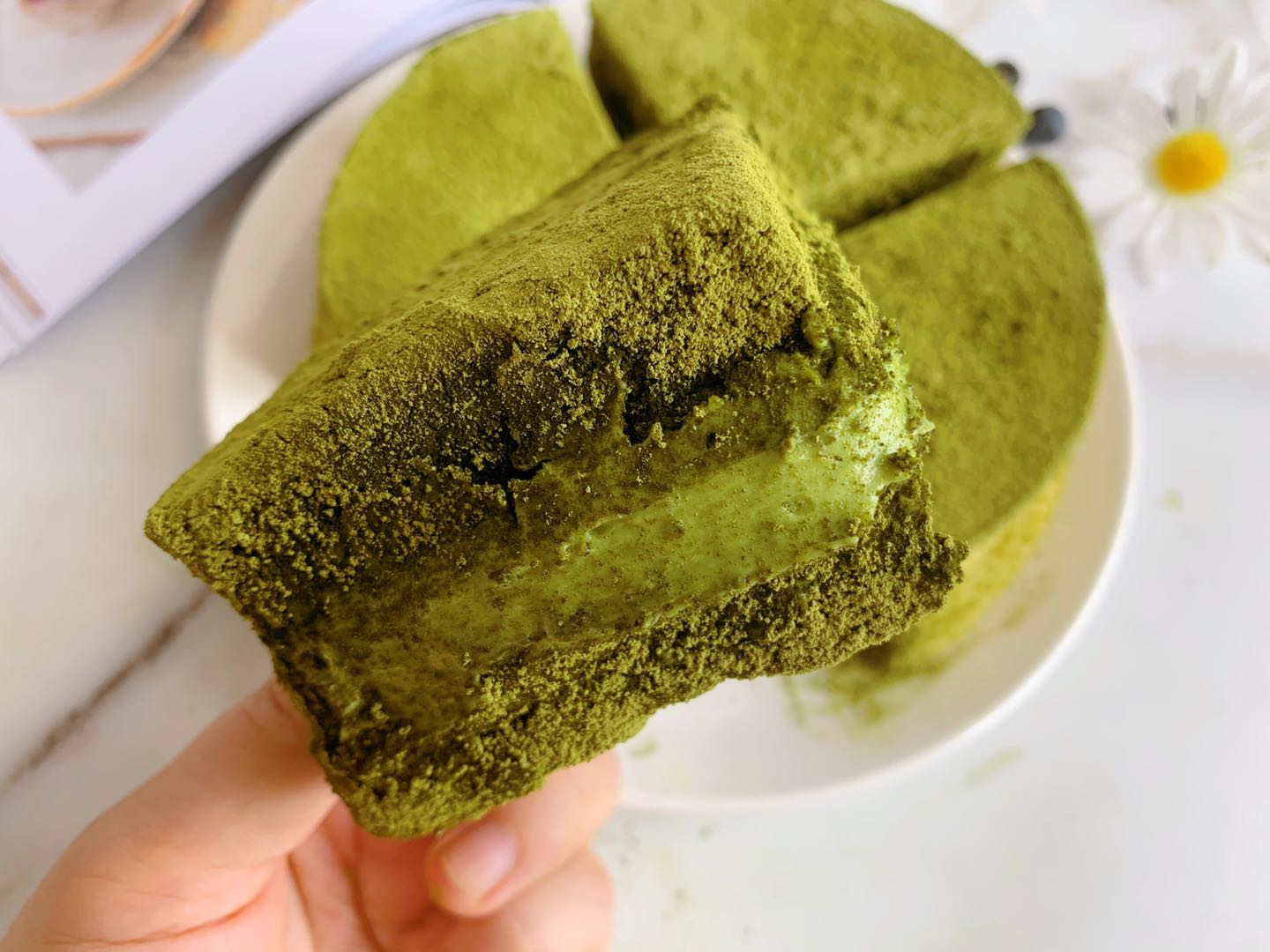 网红抹茶冰乳酪蛋糕，制作简单味道赞，学会了给家人露一手