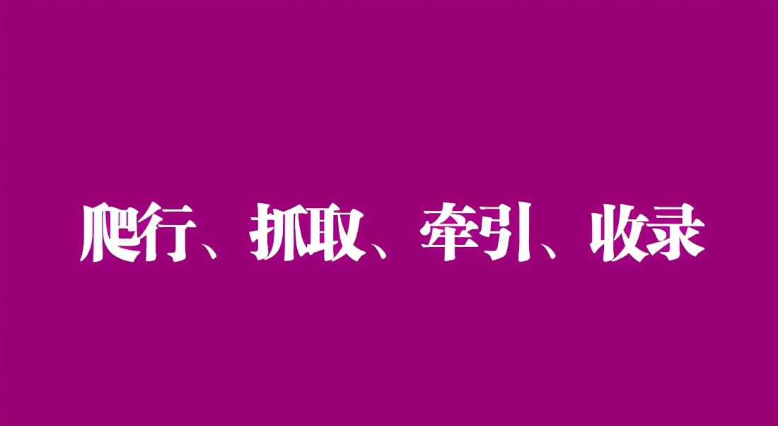 爬行、抓取、牵引、收录指的是什么？