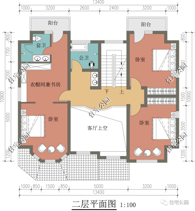 精选图库：20套农村美式风格户型图