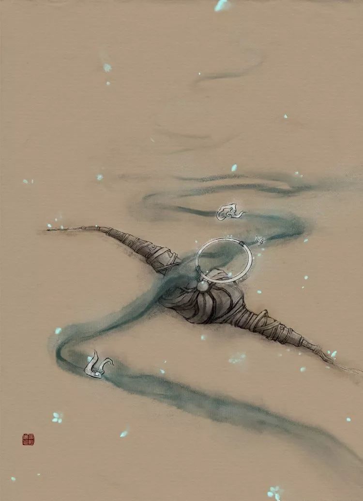 古风美物插画 | 裁为合欢扇，团团似明月